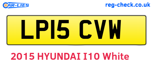LP15CVW are the vehicle registration plates.