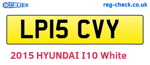 LP15CVY are the vehicle registration plates.