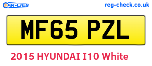 MF65PZL are the vehicle registration plates.