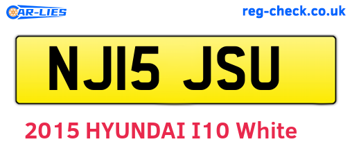 NJ15JSU are the vehicle registration plates.