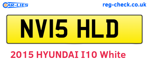 NV15HLD are the vehicle registration plates.