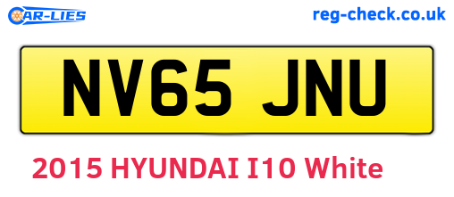 NV65JNU are the vehicle registration plates.