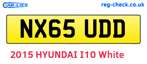 NX65UDD are the vehicle registration plates.