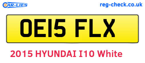 OE15FLX are the vehicle registration plates.