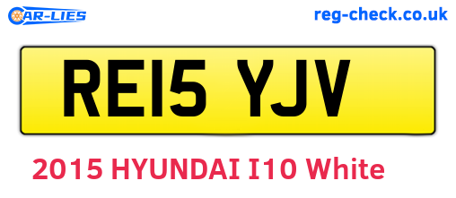 RE15YJV are the vehicle registration plates.