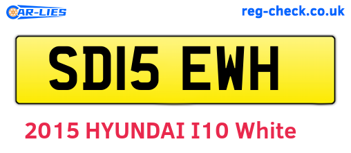 SD15EWH are the vehicle registration plates.