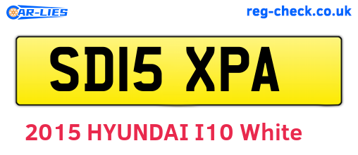 SD15XPA are the vehicle registration plates.