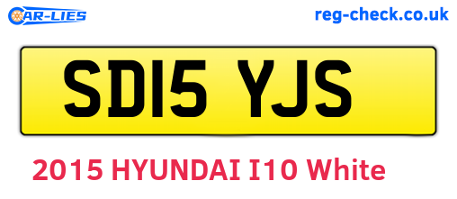 SD15YJS are the vehicle registration plates.