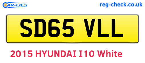 SD65VLL are the vehicle registration plates.
