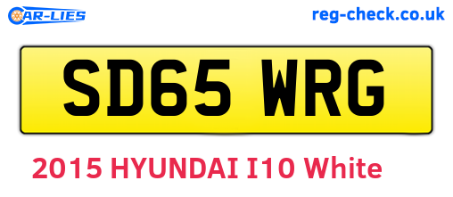 SD65WRG are the vehicle registration plates.