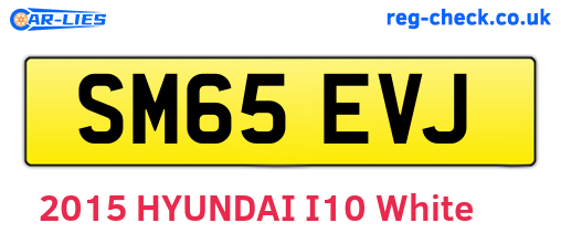SM65EVJ are the vehicle registration plates.