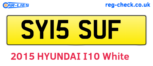 SY15SUF are the vehicle registration plates.