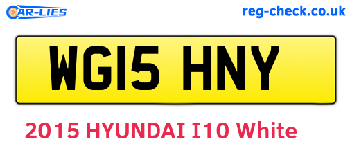 WG15HNY are the vehicle registration plates.
