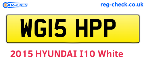 WG15HPP are the vehicle registration plates.