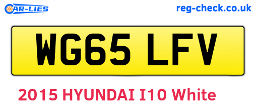 WG65LFV are the vehicle registration plates.