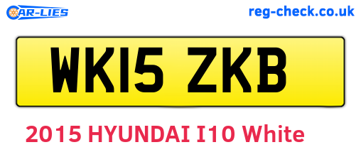 WK15ZKB are the vehicle registration plates.