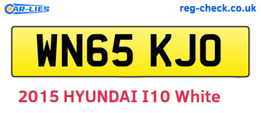 WN65KJO are the vehicle registration plates.