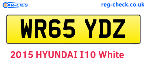 WR65YDZ are the vehicle registration plates.