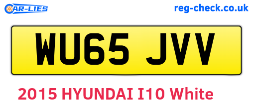 WU65JVV are the vehicle registration plates.