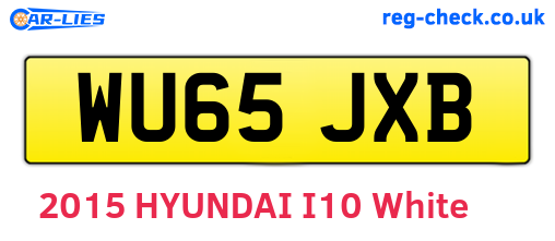 WU65JXB are the vehicle registration plates.