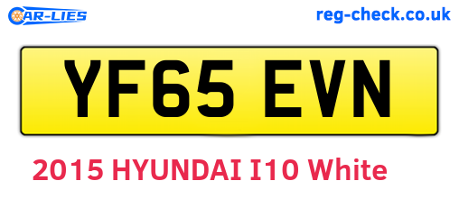 YF65EVN are the vehicle registration plates.