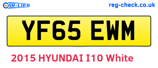 YF65EWM are the vehicle registration plates.