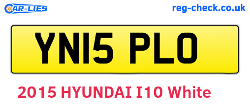 YN15PLO are the vehicle registration plates.