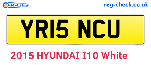 YR15NCU are the vehicle registration plates.