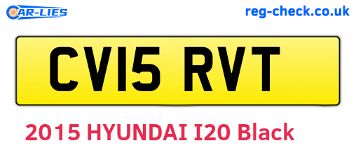 CV15RVT are the vehicle registration plates.