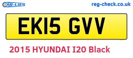 EK15GVV are the vehicle registration plates.