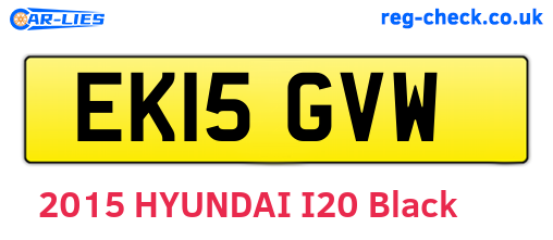 EK15GVW are the vehicle registration plates.