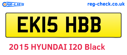 EK15HBB are the vehicle registration plates.