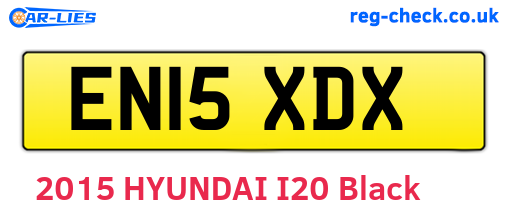 EN15XDX are the vehicle registration plates.