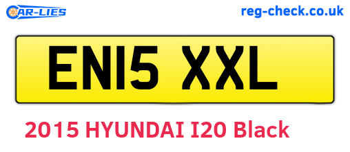EN15XXL are the vehicle registration plates.