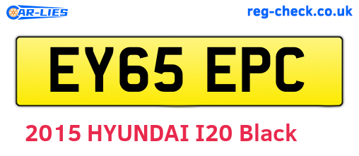 EY65EPC are the vehicle registration plates.