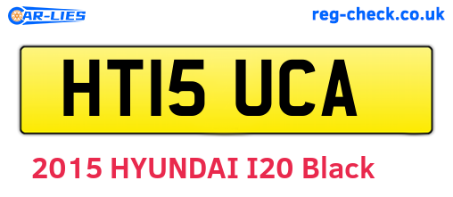 HT15UCA are the vehicle registration plates.