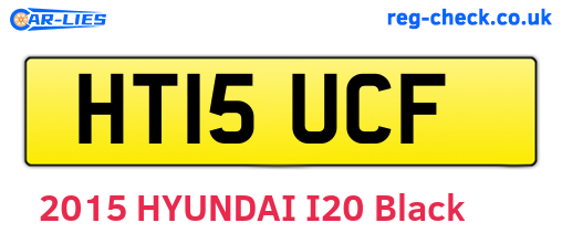 HT15UCF are the vehicle registration plates.