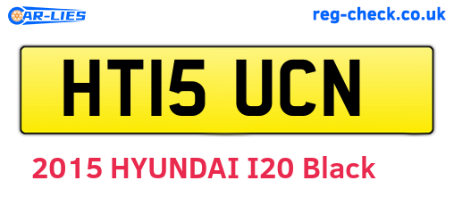 HT15UCN are the vehicle registration plates.
