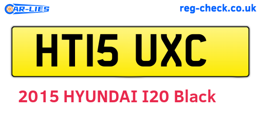 HT15UXC are the vehicle registration plates.