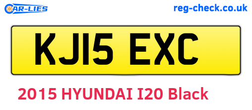 KJ15EXC are the vehicle registration plates.