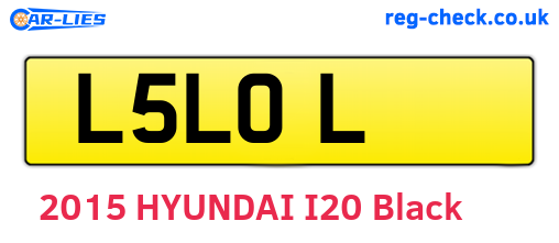 L5LOL are the vehicle registration plates.