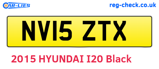NV15ZTX are the vehicle registration plates.