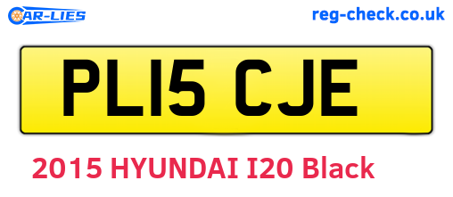 PL15CJE are the vehicle registration plates.