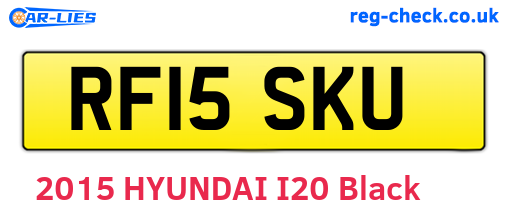 RF15SKU are the vehicle registration plates.
