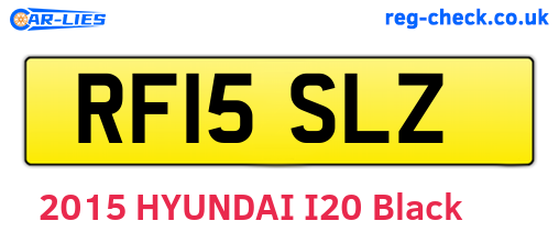 RF15SLZ are the vehicle registration plates.