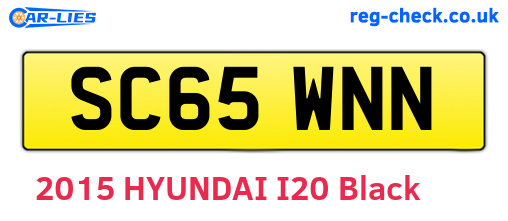 SC65WNN are the vehicle registration plates.