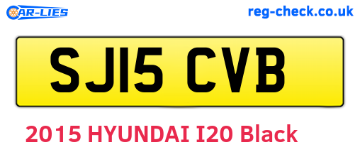 SJ15CVB are the vehicle registration plates.