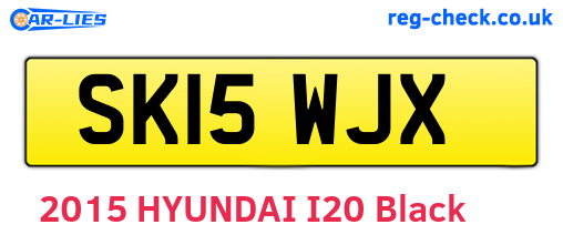 SK15WJX are the vehicle registration plates.