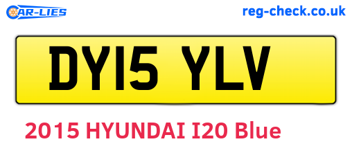 DY15YLV are the vehicle registration plates.