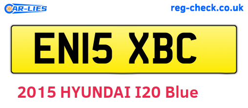 EN15XBC are the vehicle registration plates.